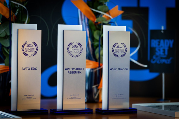 Avto Edo, Avtomarket Rebernik in ASPC Drobnič : Priznanja Fordovemu trgovcu in serviserjema leta 2025