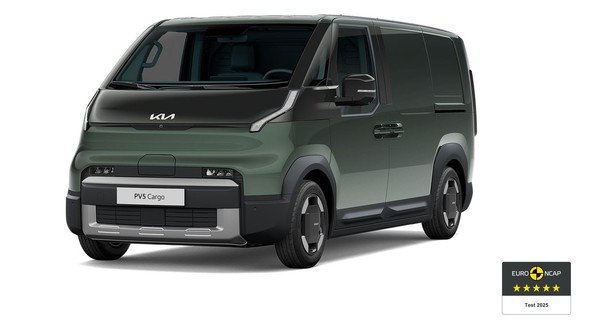 KIA PV5 Cargo : 5 zvezdic na testiranju Euro NCAP 2025